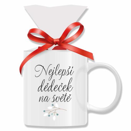 Porcelánový hrníček 300ml s pralinkami 65g - Nejlepší dědeček na světě