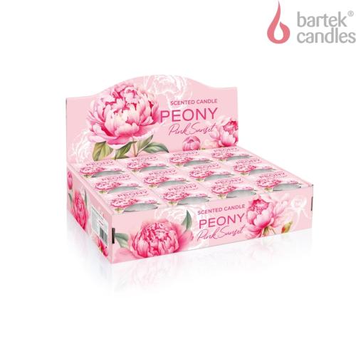 Svíčka v koníckém skle 115g - Peony Pink Sunset